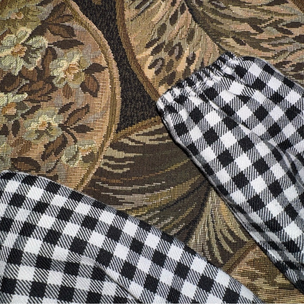 Vintage style Bonnie Jean Baby Black Gingham Baby Christmas Party Dress 0-3 Mon - Picture 15 of 15